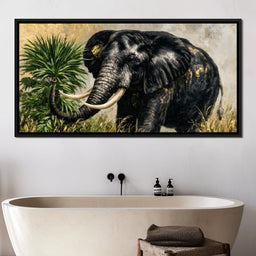Silent Monarch of the Gilded Savanna - NicheCanvas