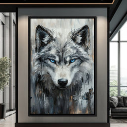 Sovereign Wolf's Stare - NicheCanvas