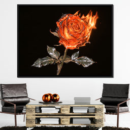 Fading Passion Consumed By Fire - NicheCanvas