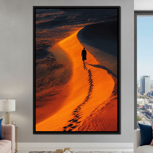 Solitude On Burning Sands Canvas Print