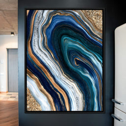 Currents of Gilded Stone - NicheCanvas