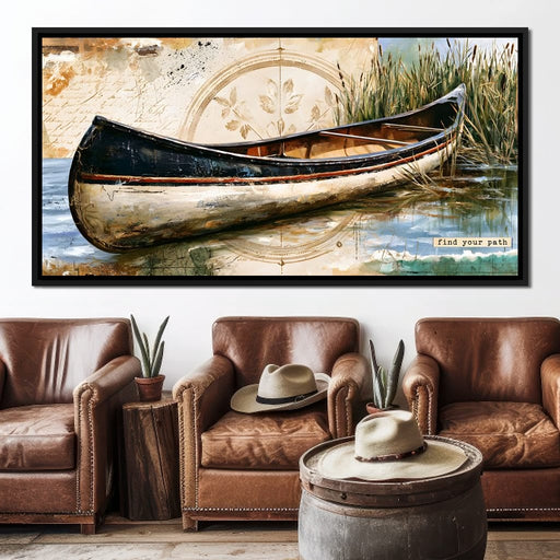 Solitude Upon The Quiet Shore Canvas Print