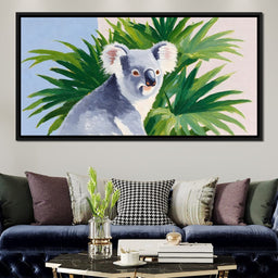 Koala Among Verdant Leaves - NicheCanvas