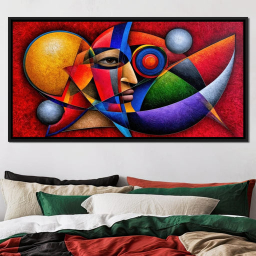 The Cubist Sun Watcher - TooplesArt Canvas Print