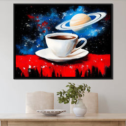Saturn Brew Cosmic Journey - NicheCanvas