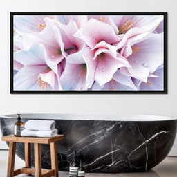Blush Amaryllis Frostlight - TooplesArt - NicheCanvas
