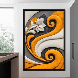 Fusion of Flower and Flow - TooplesArt - NicheCanvas