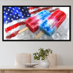 Patriotic Popsicle Delight - NicheCanvas