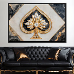 Golden Ace Diamond Blossom - NicheCanvas