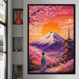 Sakura Sun Ascension - TooplesArt - NicheCanvas