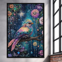 Enchanted Birdsong Night Tapestry - NicheCanvas
