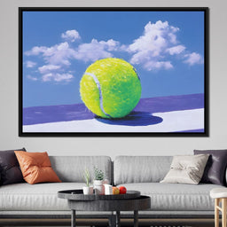 Tennis Ball Under Summer Sky - NicheCanvas