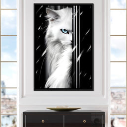 Feline Elegance in Monochrome - NicheCanvas