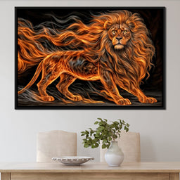 The Ember Mane Lion - TooplesArt - NicheCanvas