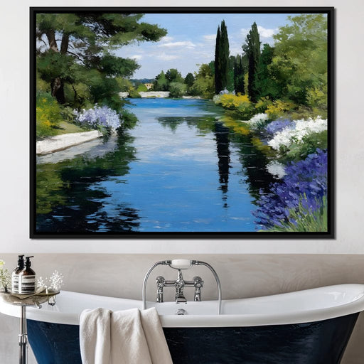 Cypress River Garden Light Canvas Print