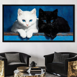 Eyes of Feline Wonder - NicheCanvas