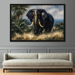 Majestic Elephant Safari Gold - NicheCanvas