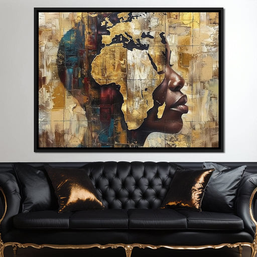 Golden Silhouette Reverie - Sakeem Gibbs Canvas Print