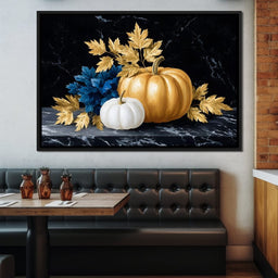 Golden Harvest Marble Elegance - NicheCanvas