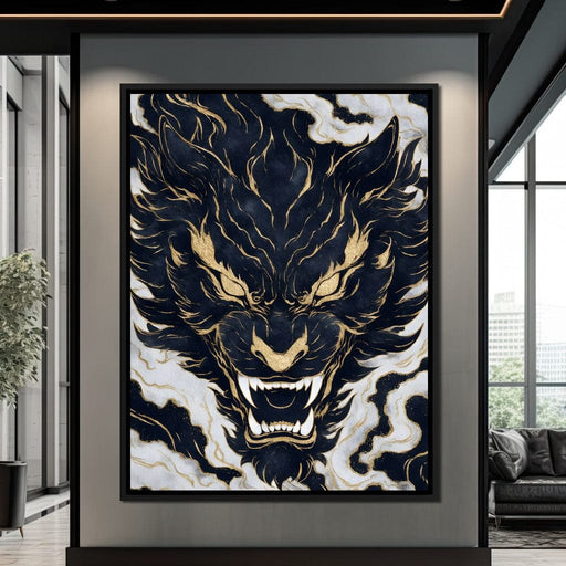 Golden Tempest Tiger Roar Canvas Print