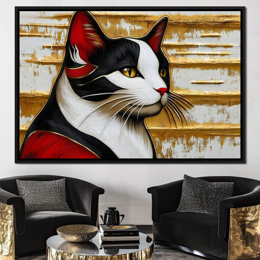 Majestic Feline Stare Canvas Print