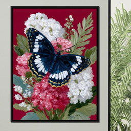 Midnight Butterfly Garden Bouquet - NicheCanvas