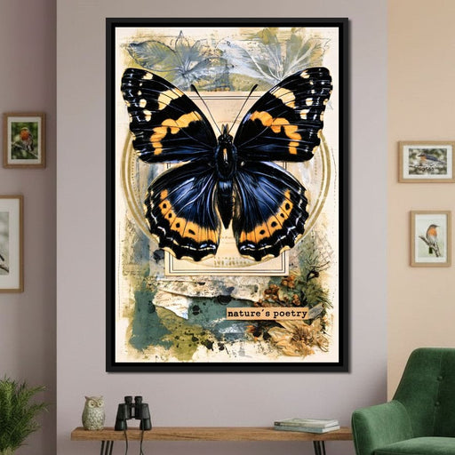 Gilded Wings Of The Natural Archive Canvas Print