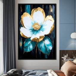 Golden Bloom Elegance - NicheCanvas