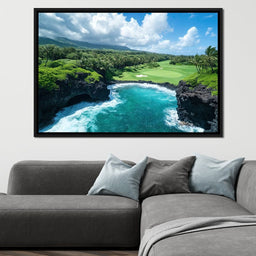 Ocean's Edge Golfer Dream - NicheCanvas