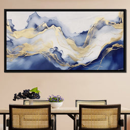 Sapphire Gold Mountain Flow - NicheCanvas