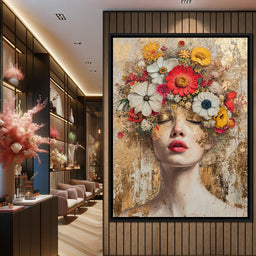 Golden Petal Dreams - NicheCanvas