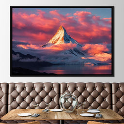 Snow Throne at Sunrise - TooplesArt - NicheCanvas