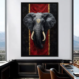 Golden Sigil Elephant King - NicheCanvas