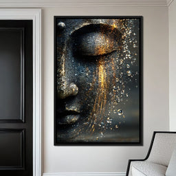 Golden Tranquil Buddha Flow - NicheCanvas