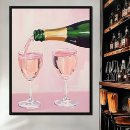 I Only Drink Champagne - NicheCanvas