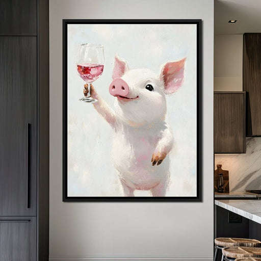Porcine Toast of Joy Canvas Print