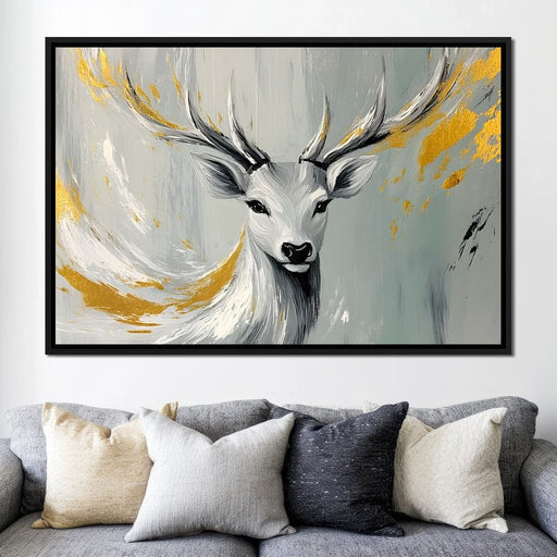 Golden Stag Elysian Canvas Print