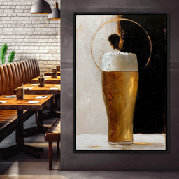 Golden Beer Against the Divide - NicheCanvas