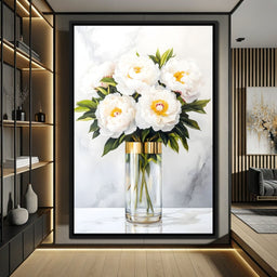 Opulent Peony Elegance - NicheCanvas