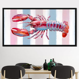 Lobster Dreams Striped Tapestry - NicheCanvas
