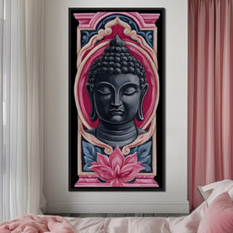 Buddha Tranquil Blossom Reflection - NicheCanvas