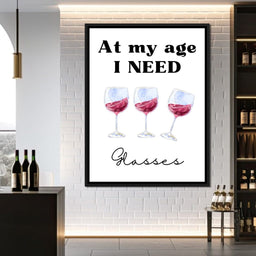 Aged To Perfection Wine Joke Poster - NicheCanvas