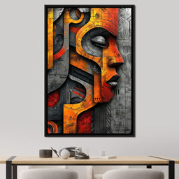 Metallic Face Labyrinth Illusion - Cole Williams - NicheCanvas