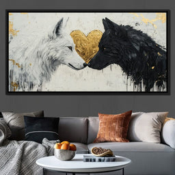 Eternal Bond of Wolves - NicheCanvas