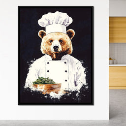 Chef Bear Culinary Delight - NicheCanvas