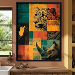 Savanna Mosaic Wild Majesty - NicheCanvas