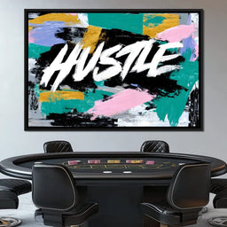 Hustle Bold Brush Energy Burst - NicheCanvas