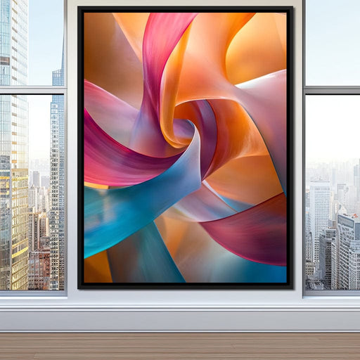 Vibrant Curves of Elegance Canvas Print