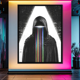 Eclipse of Neon Streams - NicheCanvas