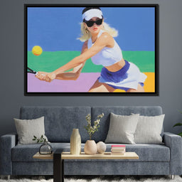 Sunlit Rally Court Elegance - NicheCanvas